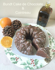 bundt de sabor a naranja y chocolate