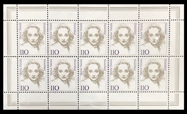 1997 Germany Marlene Dietrich minisheet