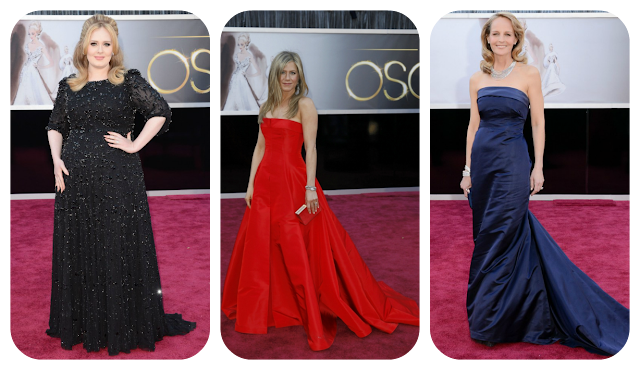 Oscars Well Dressed: Adele, Jennifer Aniston and Helen Hunt