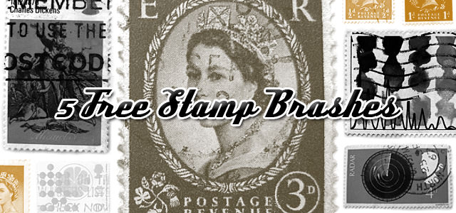 スタンプや切手がテーマのフリーブラシ素材色々。無料でダウンロード出来て商用可。