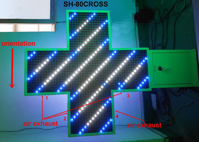 LED PHARMACY CROSS INSTALLATION