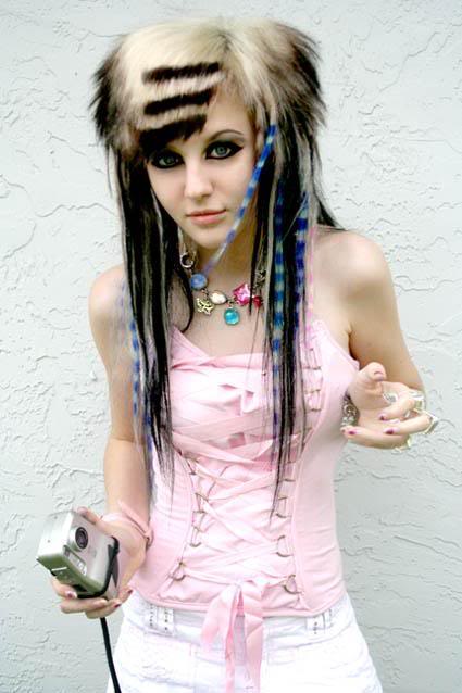 scene hairstyles for girls with long hair. emo hairstyle boy: Cute Scene