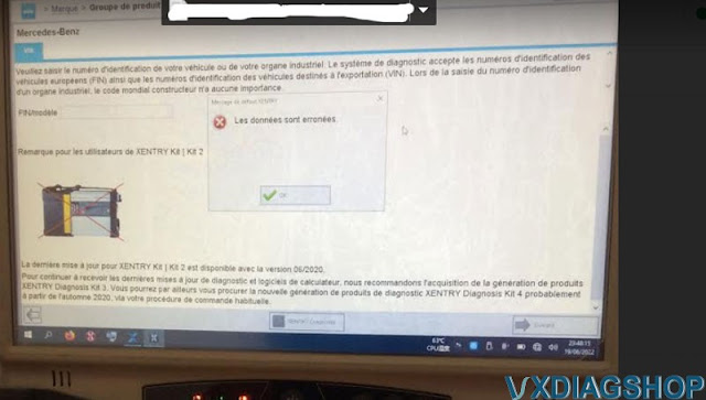 VXDIAG Benz Xentry Truck Data is Wrong  1
