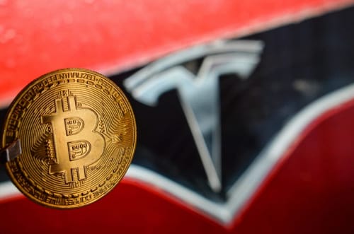 Tesla's share price declined because its share price was correlated with Bitcoin's value