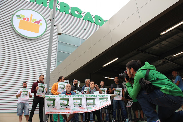 Protesta en Mercadona