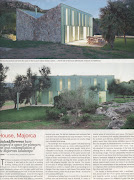 Magazine clippings of a house in Majorca designed by Abalos & Herreros (house majorca )