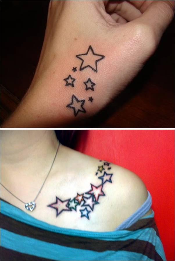 Simple Small Star Tattoos Idea