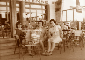 Las ajedrecistas Maria Lluïsa Puget, Maria Rosa Ribes y Antonia Jover