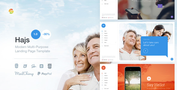 hajs-modern-multi-purpose-landing-page-template