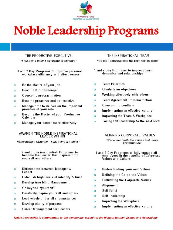 Noble Leadership Program Guide