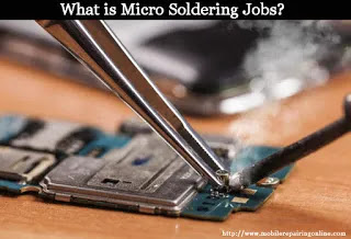 microscope initial examination for doing small components micro soldering repair jobs