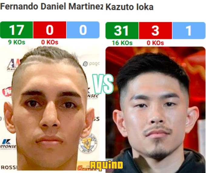 El Pumita Martinez tiene la ventaja sobre Ioka