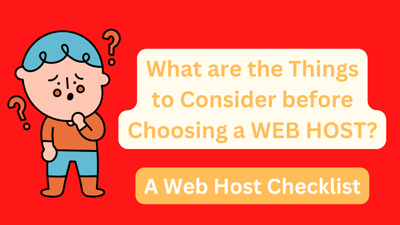 How to Choose the Right Web Hosting? Web Hosting Checklist