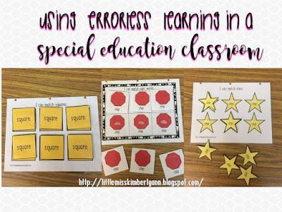 Using Errorless Learning in a Special Education Classroom
