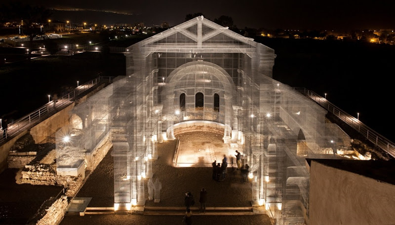 Artist creates a phantom basilica in Italy’s Puglia