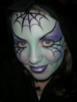 Halloween_Face%2BPainting_by_Annie_D_Spider_Web_Design