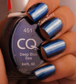 NailaDay: CQ Deep Blue Sea Illusion Stripes