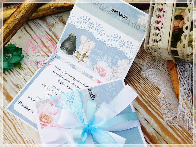 kartka ślubna, kwiatowa, handmade, scrapbooking