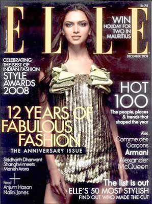 Deepika Padukone Cover Girl ELLE Magazine Pics