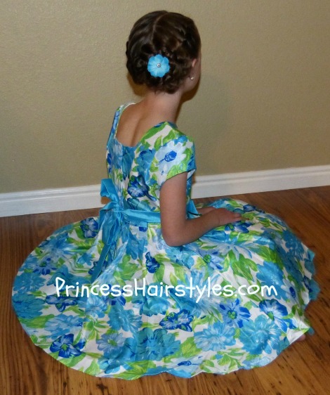 easter dress and hairstyle