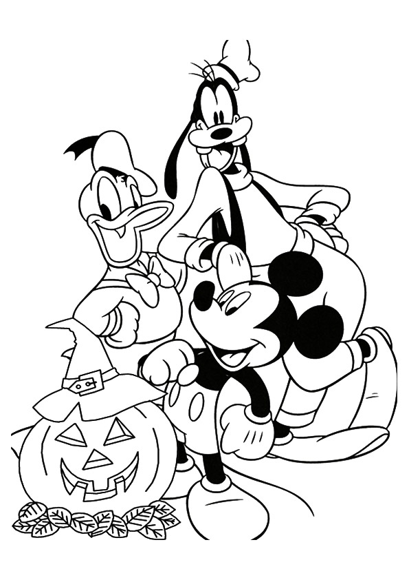 12 Desenho Halloween Disney para Colorir e Imprimir - Colorir Tudo