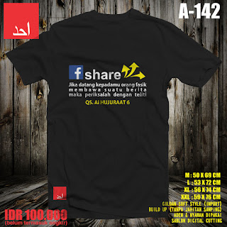 Teliti Informasi Sebelum Berbagi | Kaos Muslim