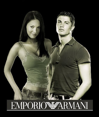 Cristiano Ronaldo and Megan Fox Poster