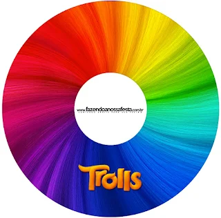 Trolls Free Printable CD Labels.