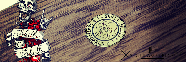 Skills or Skulls Skateboards x Atomlabor Blog | Wir verlosen ein Cruiser Mini Skateboard Indian Black - Skateboard