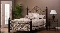 Wrought Iron Bed Ideas - 10 Wrought Iron Bedroom Ideas Most Amazing and Stunning ... - Hojinlinero metal bed frame queen size with vintage headboard and footboard platform base wrought iron bed frame，black sand line.