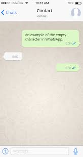 How to send Blank Message to someone