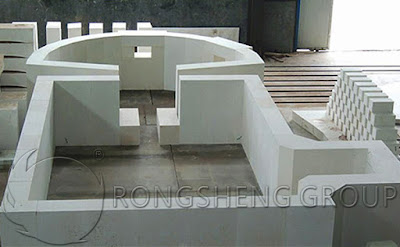 zircon brick refractories for glass furnaces