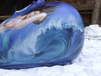 Mermaids Body  on Mermaid Sea Designs Airbrush Art For Best Motorcycle   Body S Painting