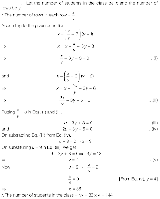 Ncert Solutions For Class 10 Maths Chapter 3 Pair Of Linear Equations In Two Variables