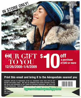 Free Printable Aeropostale Coupons