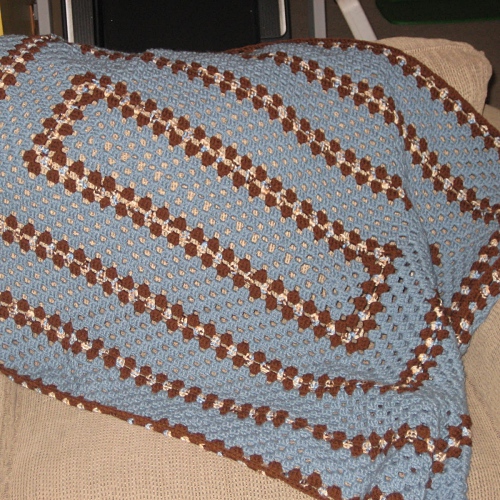 crocheted afghan