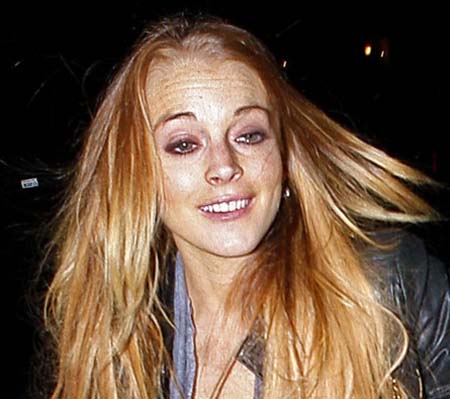 lindsay lohan before and after drugs