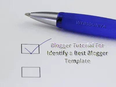 Identify a Best Blogger Template