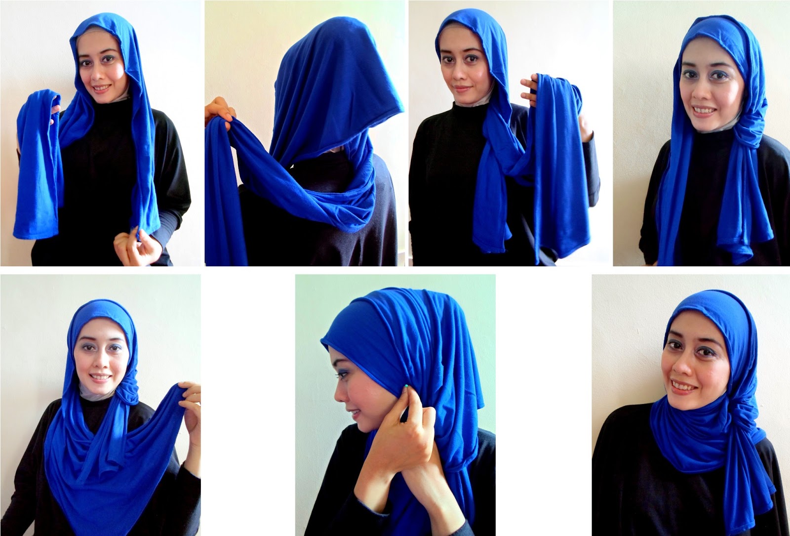 Tutorial Hijab Segi Empat Wajah Bulat Tembem Tutorial Hijab Paling