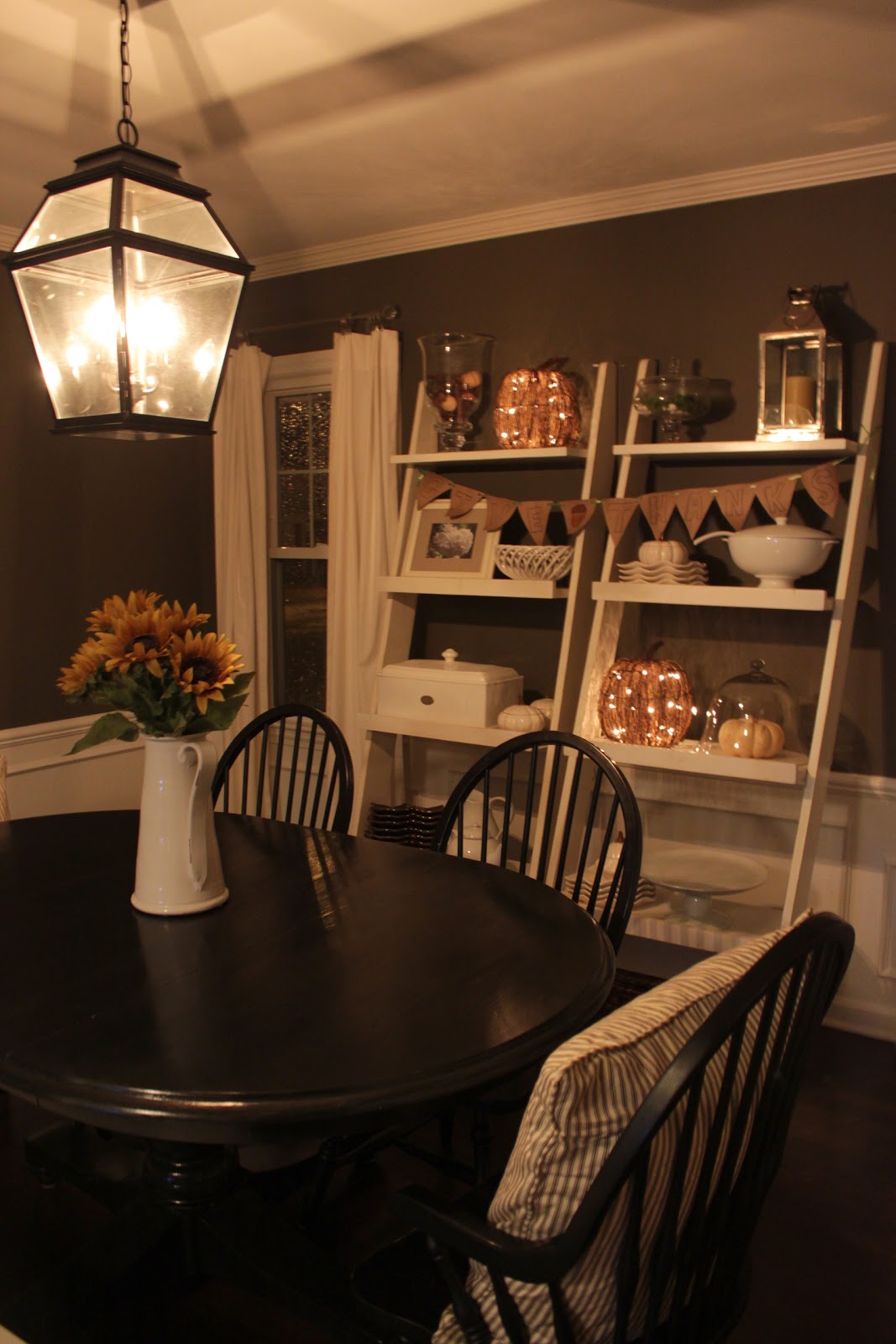 The Fat Hydrangea Dining Room  Thanksgiving Decor  My 