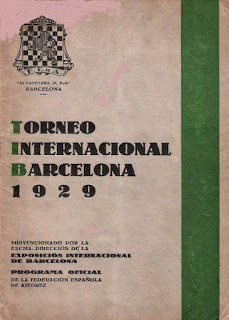 Portada del programa del Torneo Internacional de Ajedrez Barcelona 1929