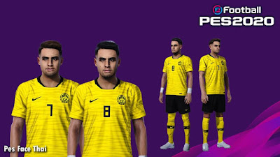 PES 2020 Faces Aidil Zafuan and Zaquan Adha by PESFaceThai