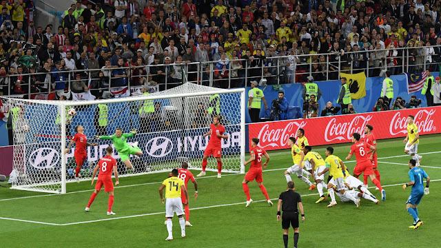 Inglaterra venció a Colombia en los penales y clasificó a cuartos de final