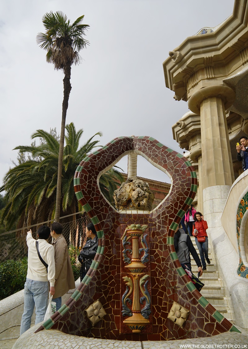 Park Guell in Barcelona ,Spain