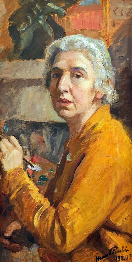 Hanna Hirsch-Pauli, Self Portrait, Portraits of Painters, Fine arts, Portraits of painters blog, Paintings of Hanna Hirsch-Pauli, Painter Hanna Hirsch-Pauli