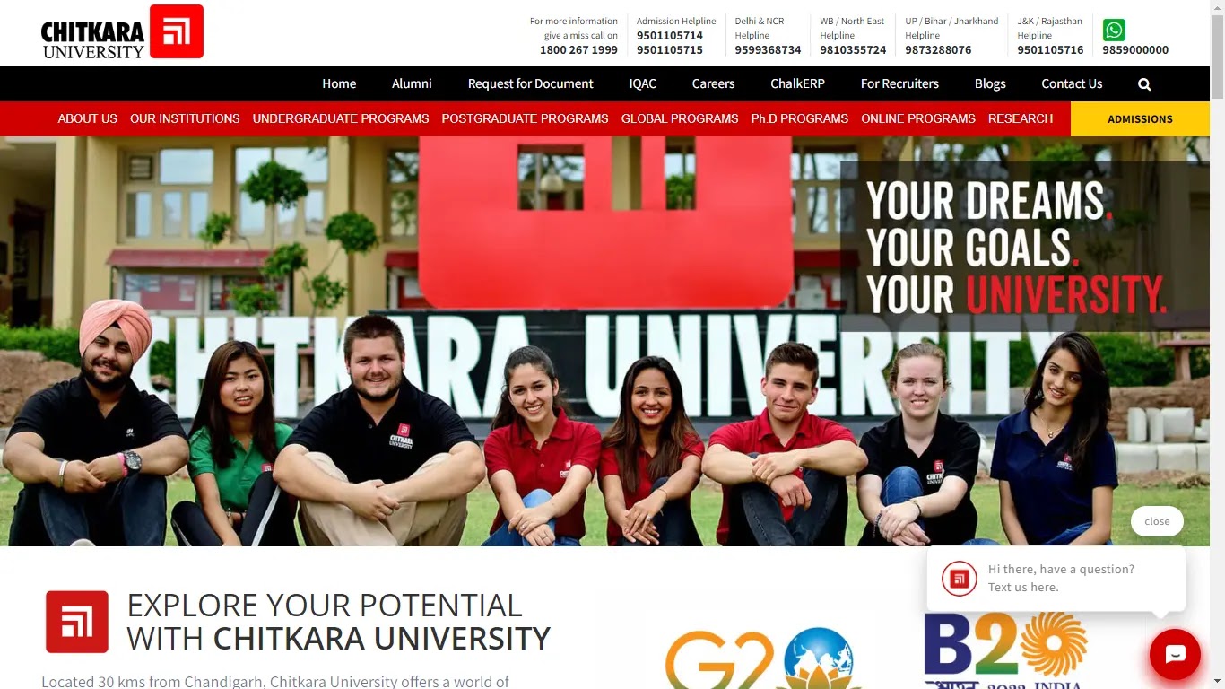 Chitkara University, Punjab Course Details, Admission CURRENT_YEAR, Exam and Complete Details