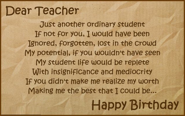 Happy Birthday Teacher Wishes In Hindi - Get Images One