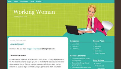 30 Amazing Girly Blogger Templates