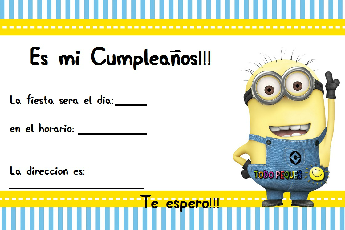 Invitaciones de Cumpleaños para Niños | Tarjetas de Cumpleaños