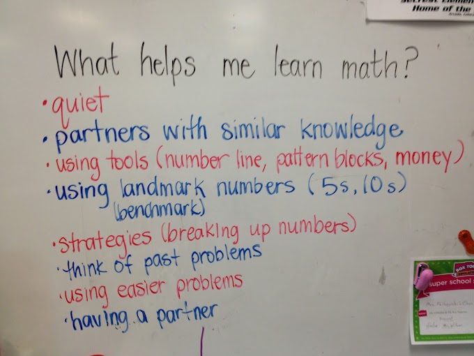 What Helps Us Learn Math?